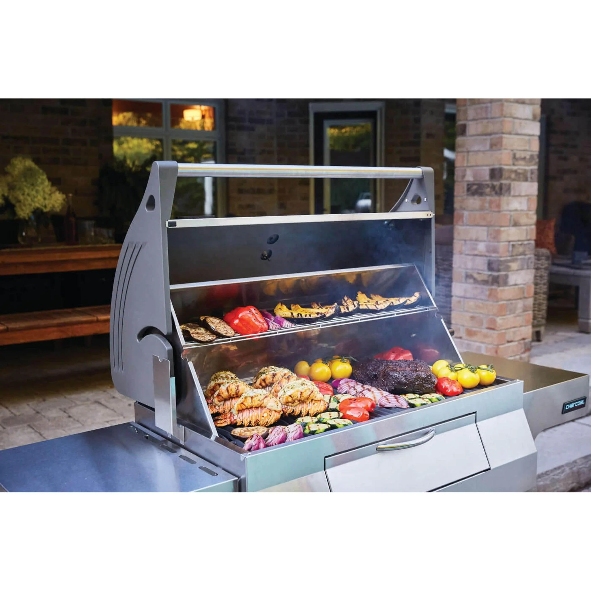 Napoleon 68" Professional 605 Freestanding Charcoal Grill - Image 6