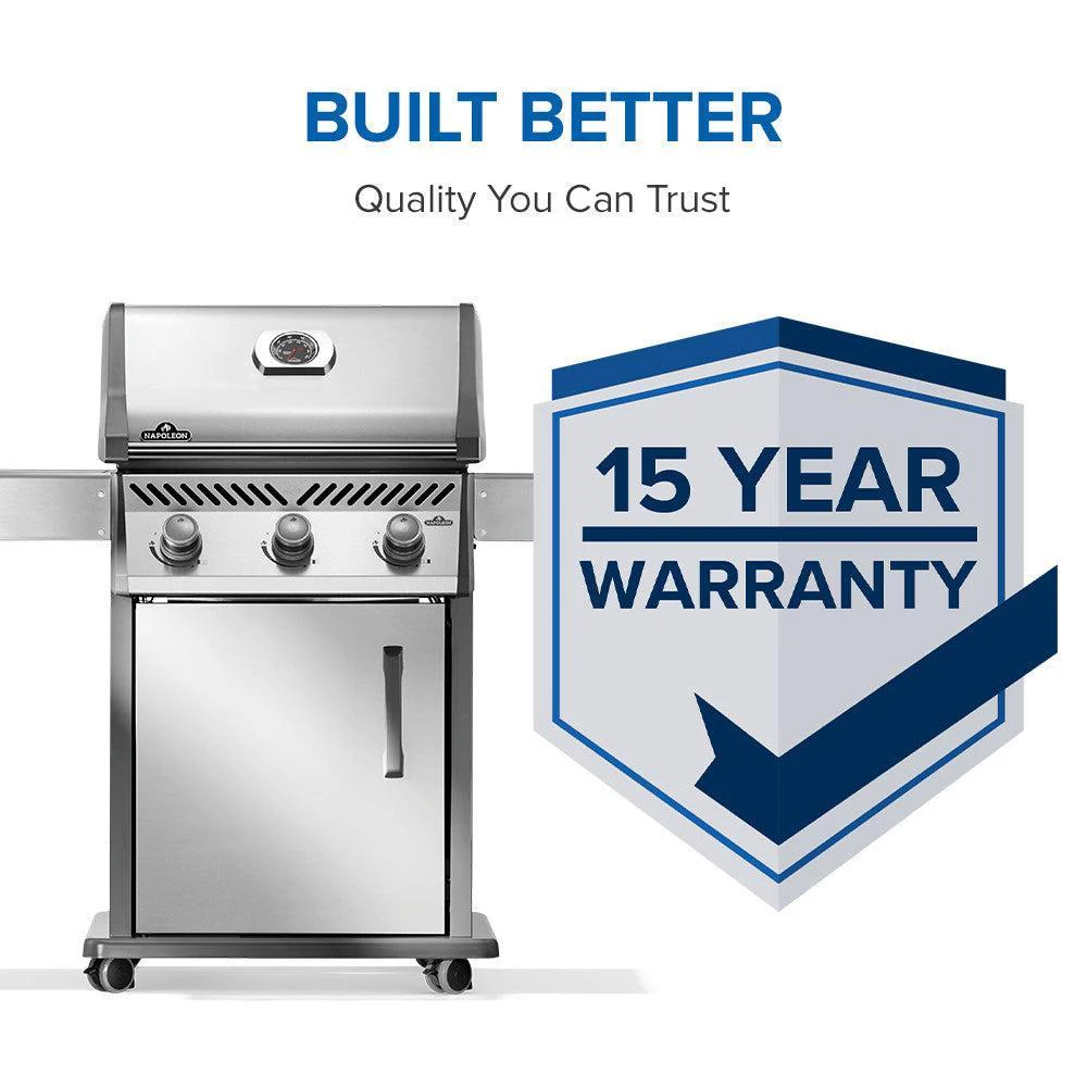 Napoleon Rogue 425 51" 3-Burner Stainless Steel Freestanding Natural Gas Grill - Image 11