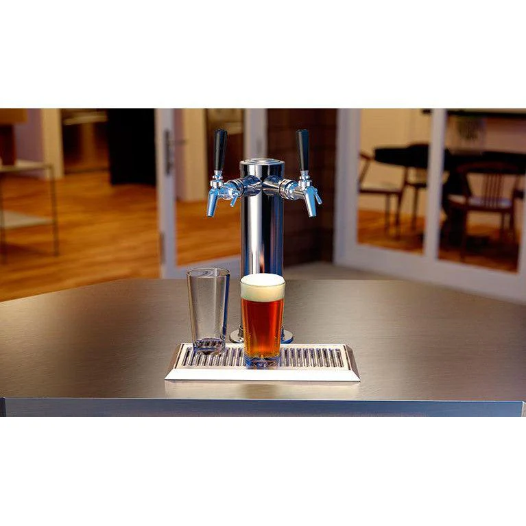 Perlick Signature Series 24" Marine Grade Keg Dispenser - Single Tap with Fully Integrated Panel-Ready Solid Door Hinge Left with Lock - Image 3