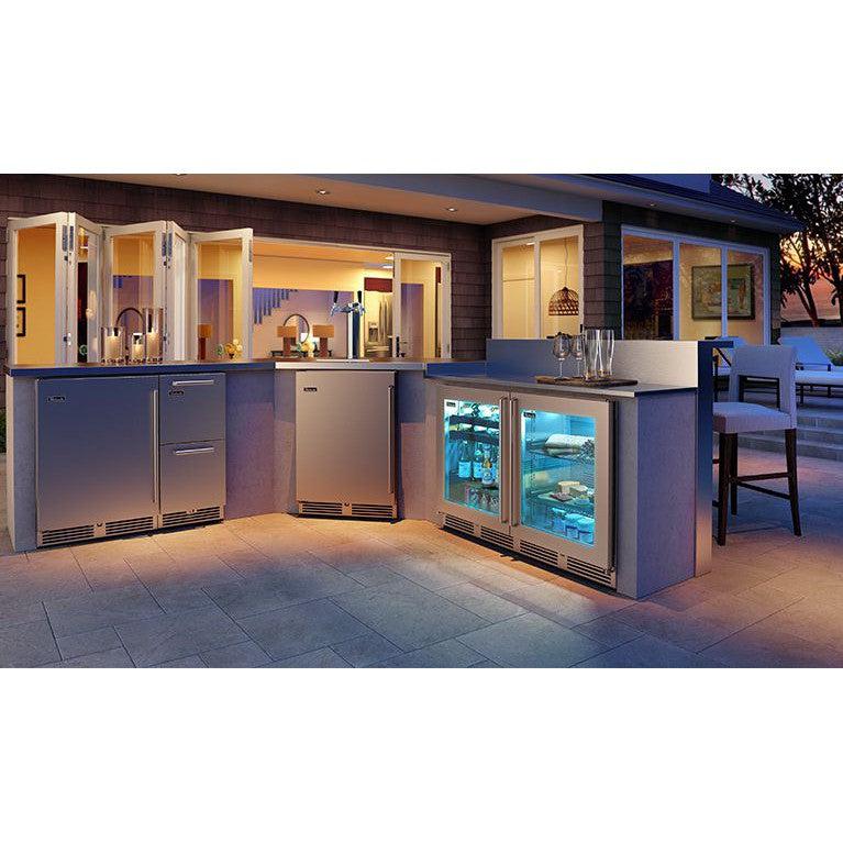 Perlick Signature Series 24" Marine Grade Keg Dispenser - Single Tap with Fully Integrated Panel-Ready Solid Door Hinge Right - Image 2