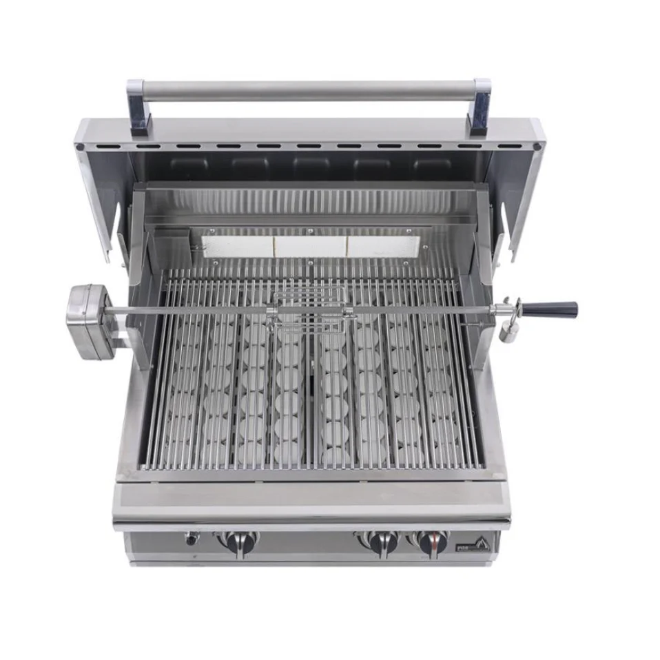 PGS Newport 30” Grill Head With Built in One Hour Gas Timer for Liquid Propane