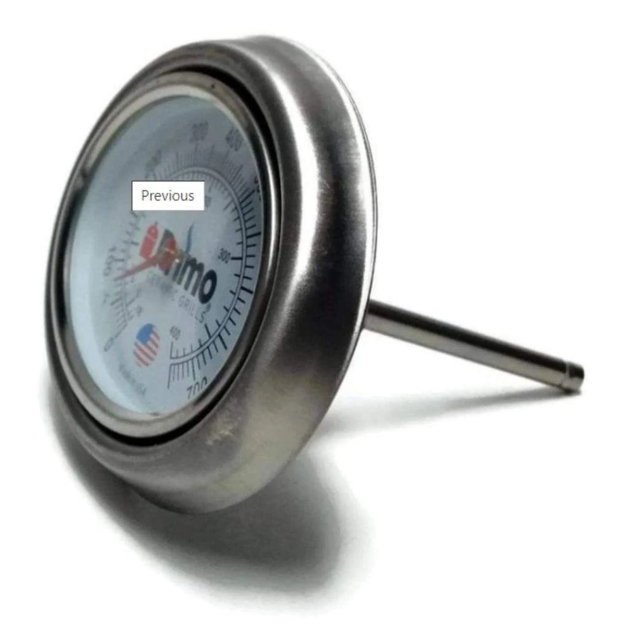 Primo Grill Oval XL Thermometer with Bezel/Sleeve - Image 2