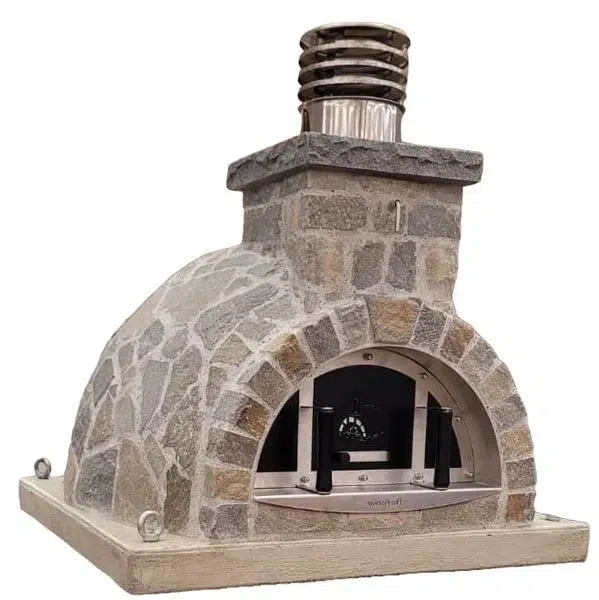 ProForno Sierra Ridge 36" Traditional Wood Fired Brick Pizza Oven with Stainless Steel Door - Image 2