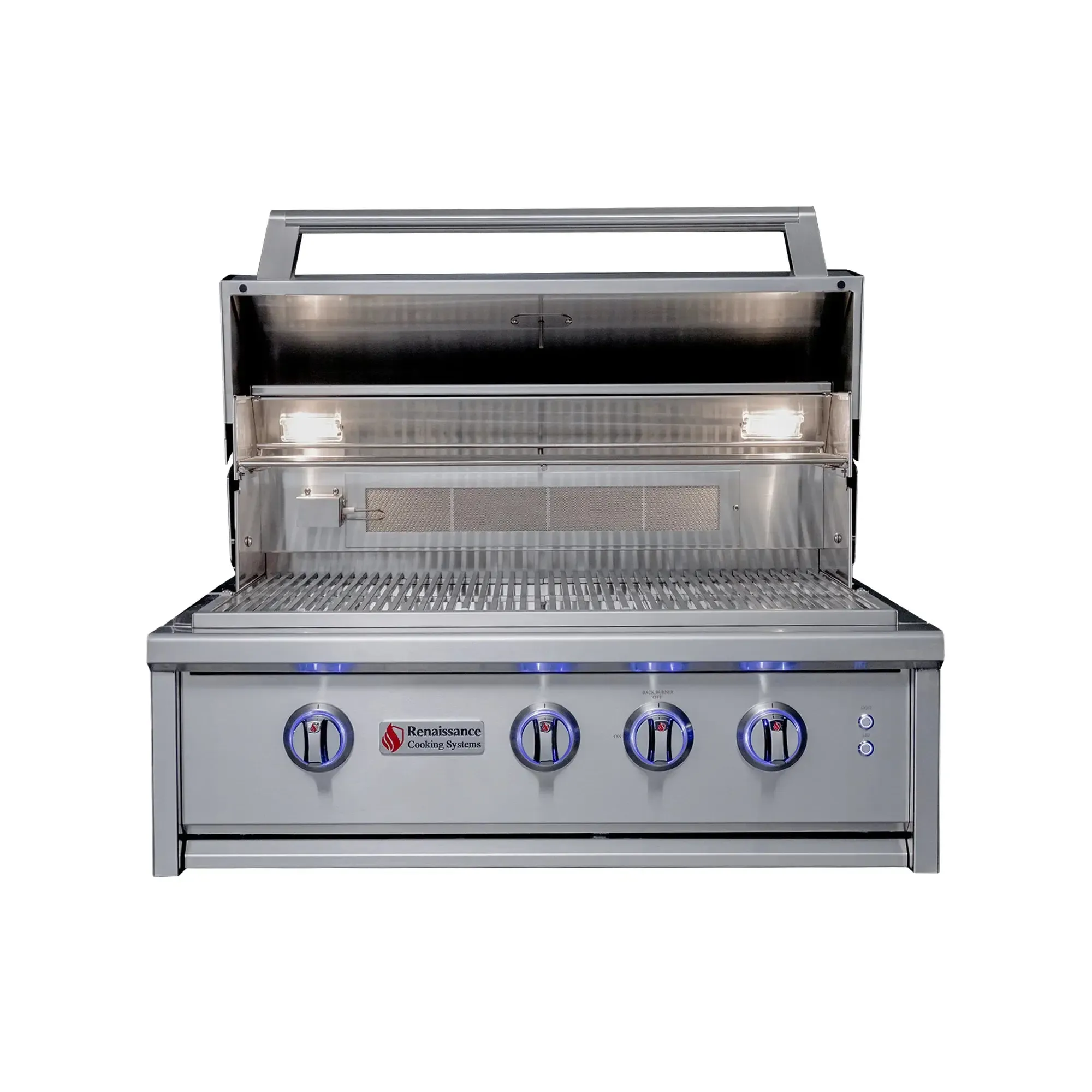 Renaissance Cooking Systems Cutlass Elite 30" Propane Gas Grill With Rear Burner and Color-Changing LEDs - Image 3