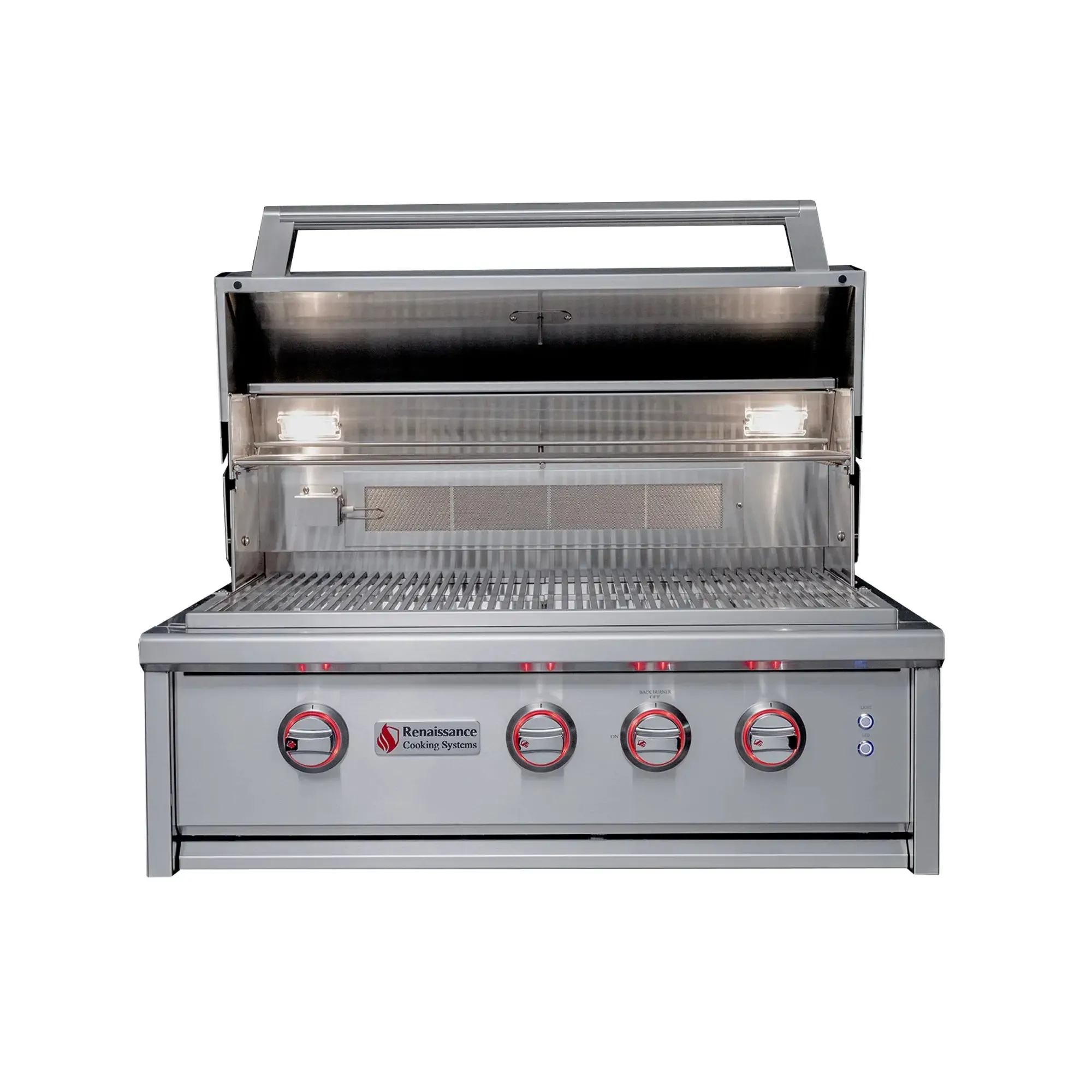 Renaissance Cooking Systems Cutlass Elite 30" Propane Gas Grill With Rear Burner and Color-Changing LEDs - Image 4