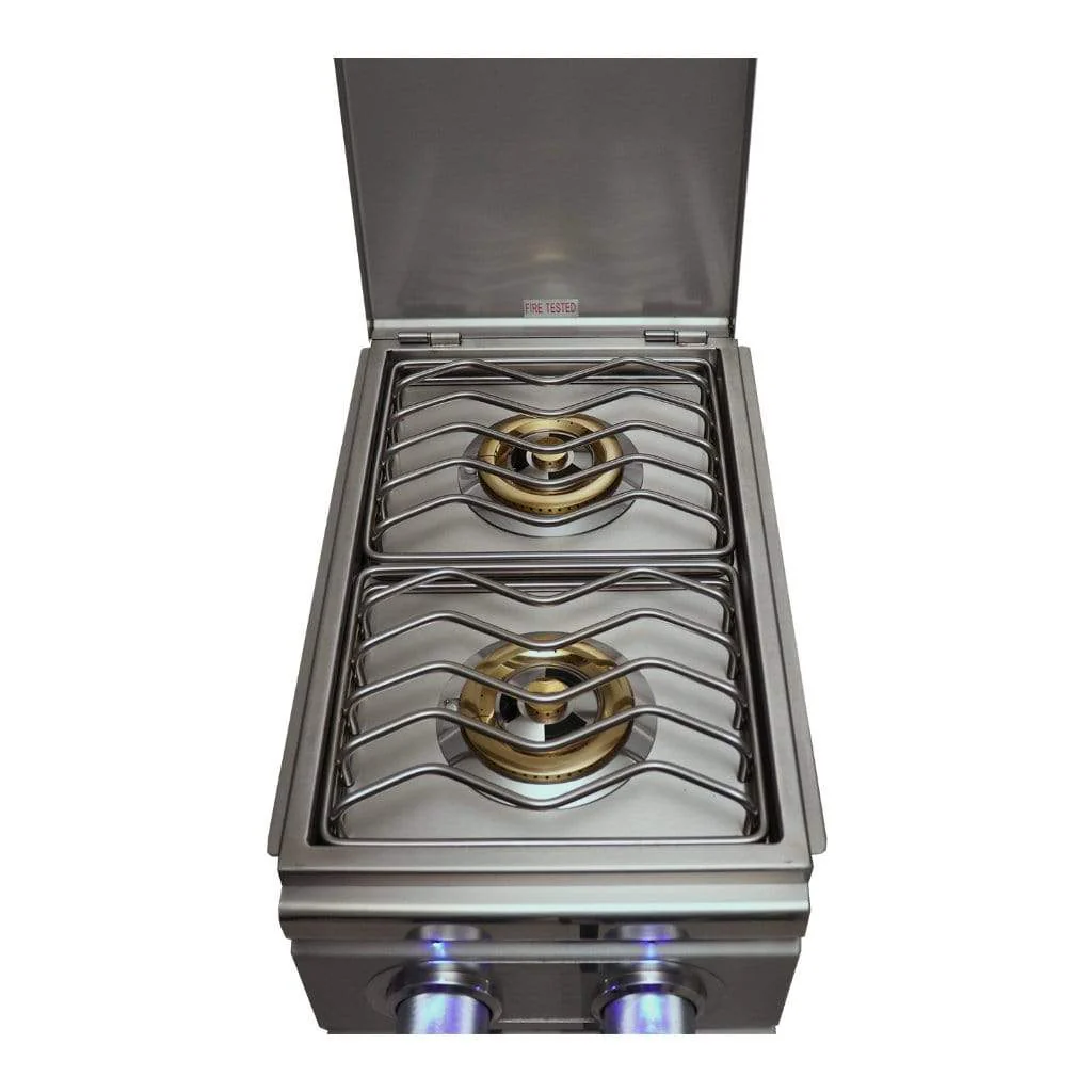 Renaissance Cutlass Pro Series 2-Burner Slide-In Liquid Propane Gas Side Burner With LED Lights - Image 7