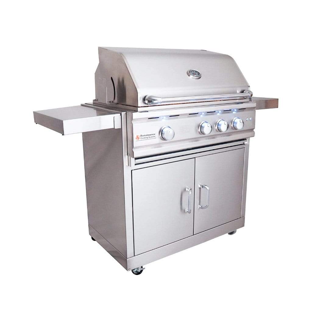 Renaissance Cutlass Pro Series 30" 4-Buner Freestanding Liquid Propane Gas Grill - Image 6