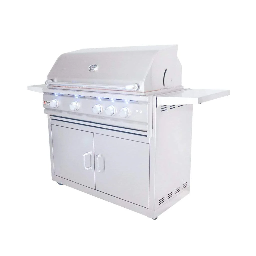 Renaissance Cutlass Pro Series 38" 5-Burner Freestanding Liquid Propane Gas Grill - Image 2