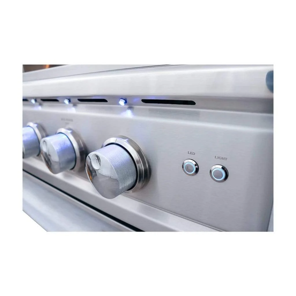 Renaissance Cutlass Pro Series 42" 5-Burner Built-In Liquid Propane Gas Grill with V-Shape Burner Covers - Image 9