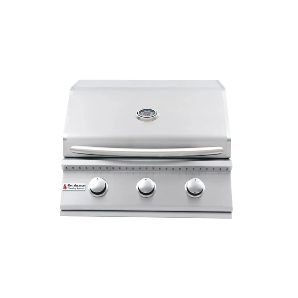 Renaissance Premier Series 26" 3-Burner Freestanding Liquid Propane Gas Grill - Image 5