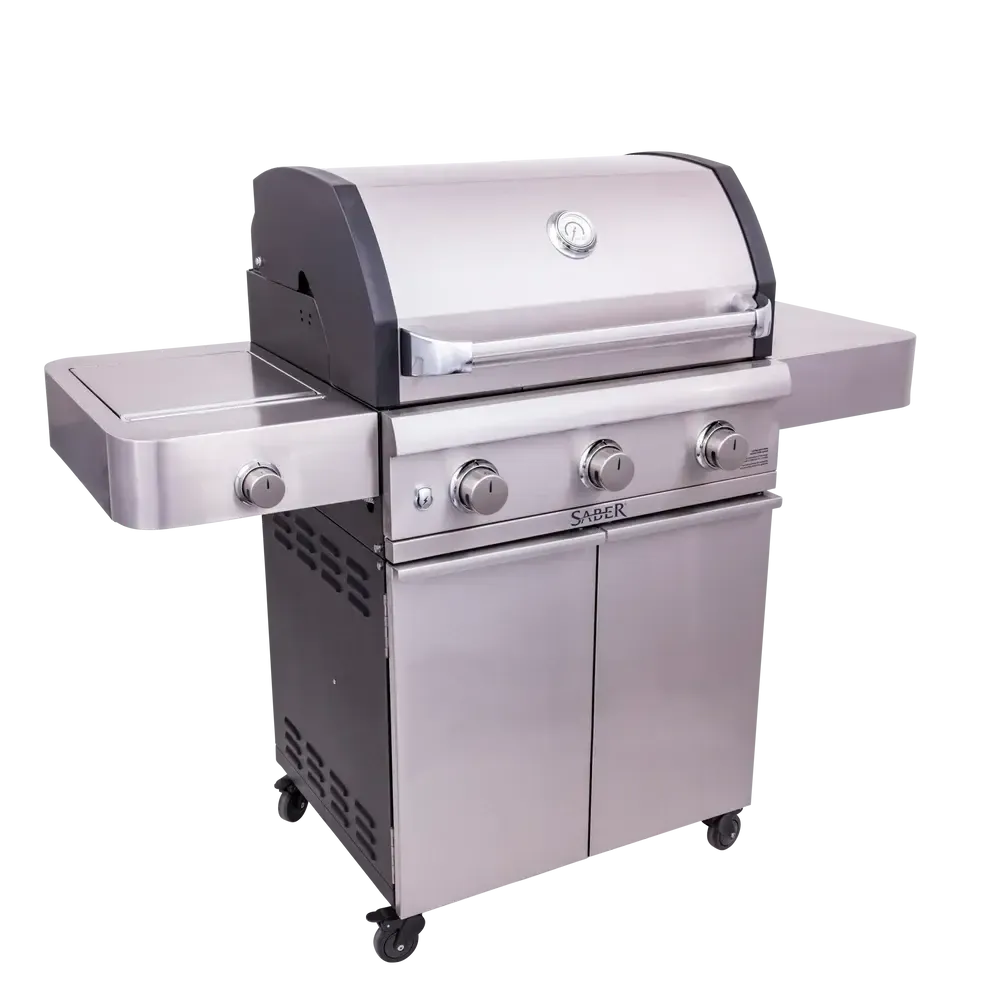Saber Cast Stainless 3-Burner Freestanding Gas Grill - Image 2