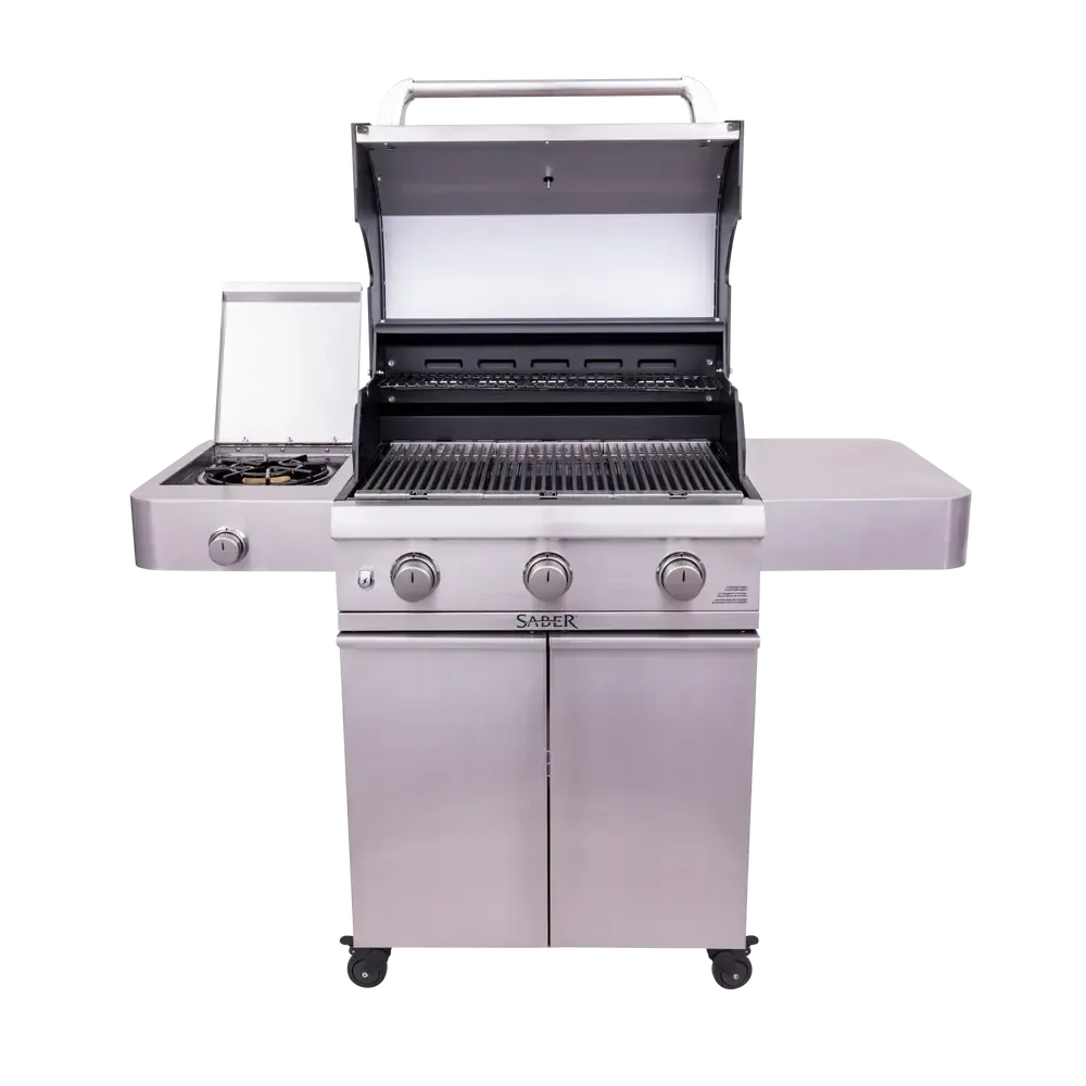 Saber Cast Stainless 3-Burner Freestanding Gas Grill - Image 3