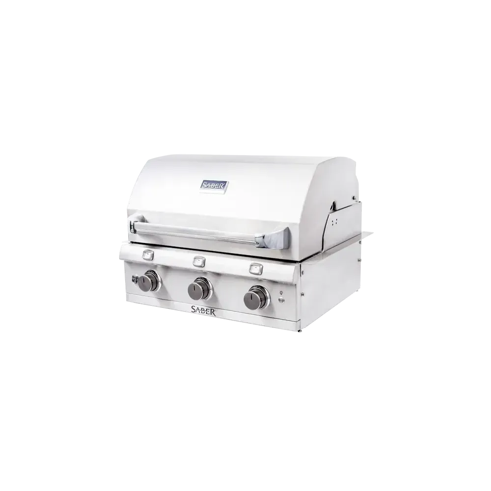Saber Stainless 3-Burner Built-In Natural Gas Grill