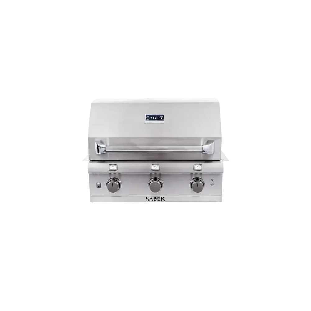 Saber Stainless 3-Burner Built-In Natural Gas Grill - Image 2