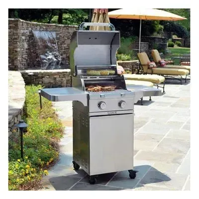 Saber Stainless Steel 2-Burner Freestanding Gas Grill - Image 4