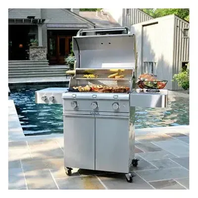 Saber Stainless Steel 3-Burner Freestanding Gas Grill - Image 3