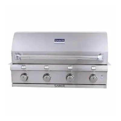 Saber Stainless Steel 4-Burner Built-In Gas Grill - Image 2