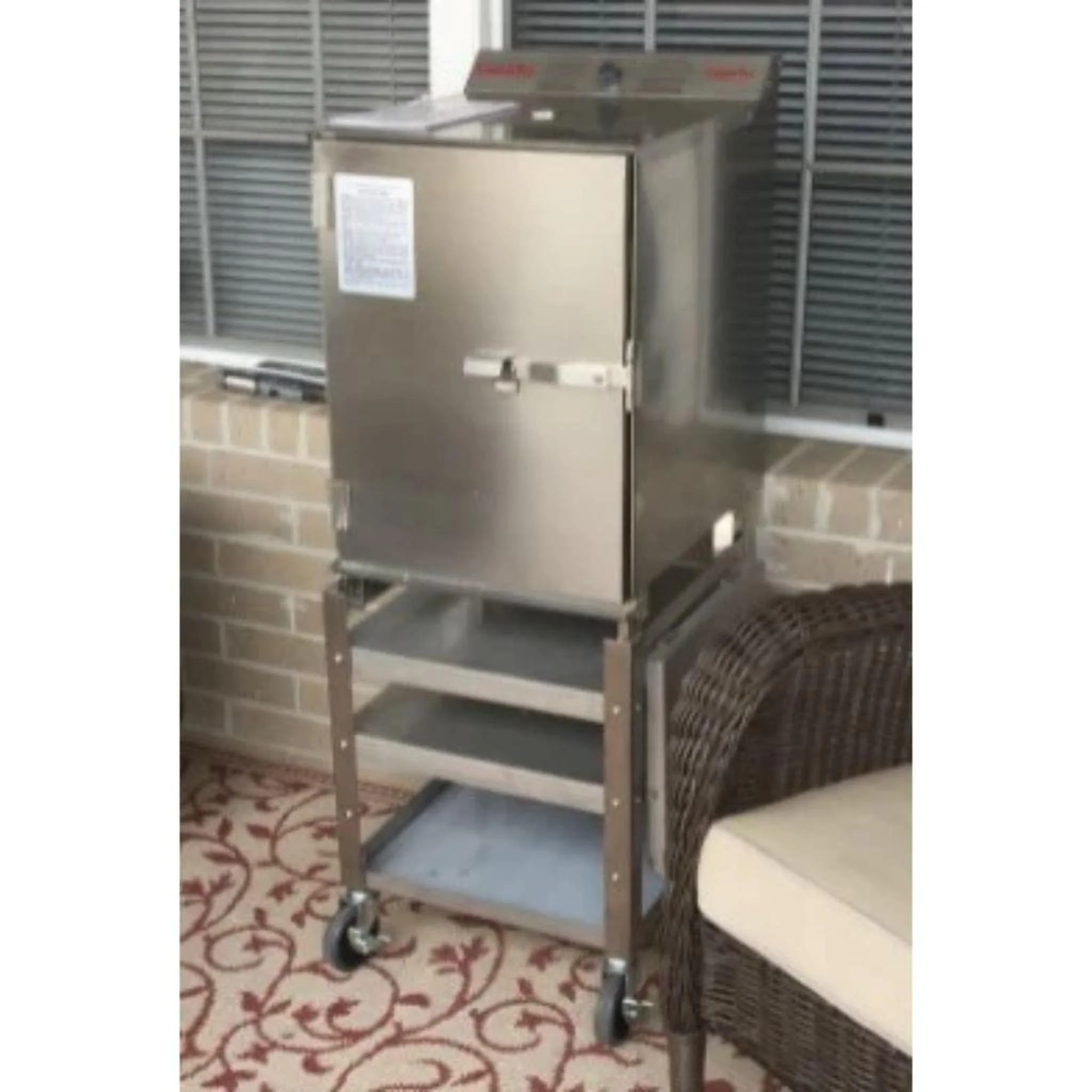 SmokinTex Stainless Steel Smoker Cart for Models 1100 and 1400 - Image 2
