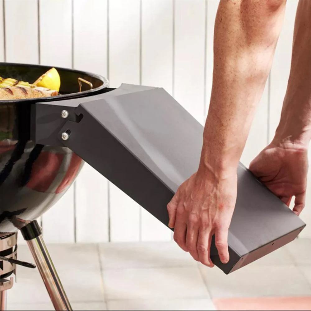 Sns Grills 22" Black Slow 'N Sear Kettle Charcoal Grill w/ Side Shelf - Image 18