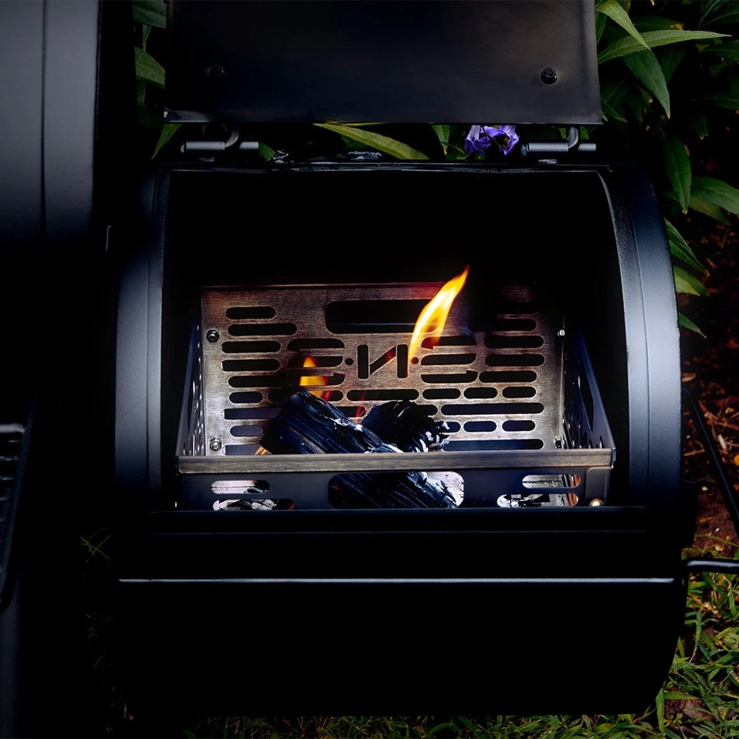 SnS Grills Slow 'N Sear Offset Smoker Charcoal Basket and Water Wall - Image 3