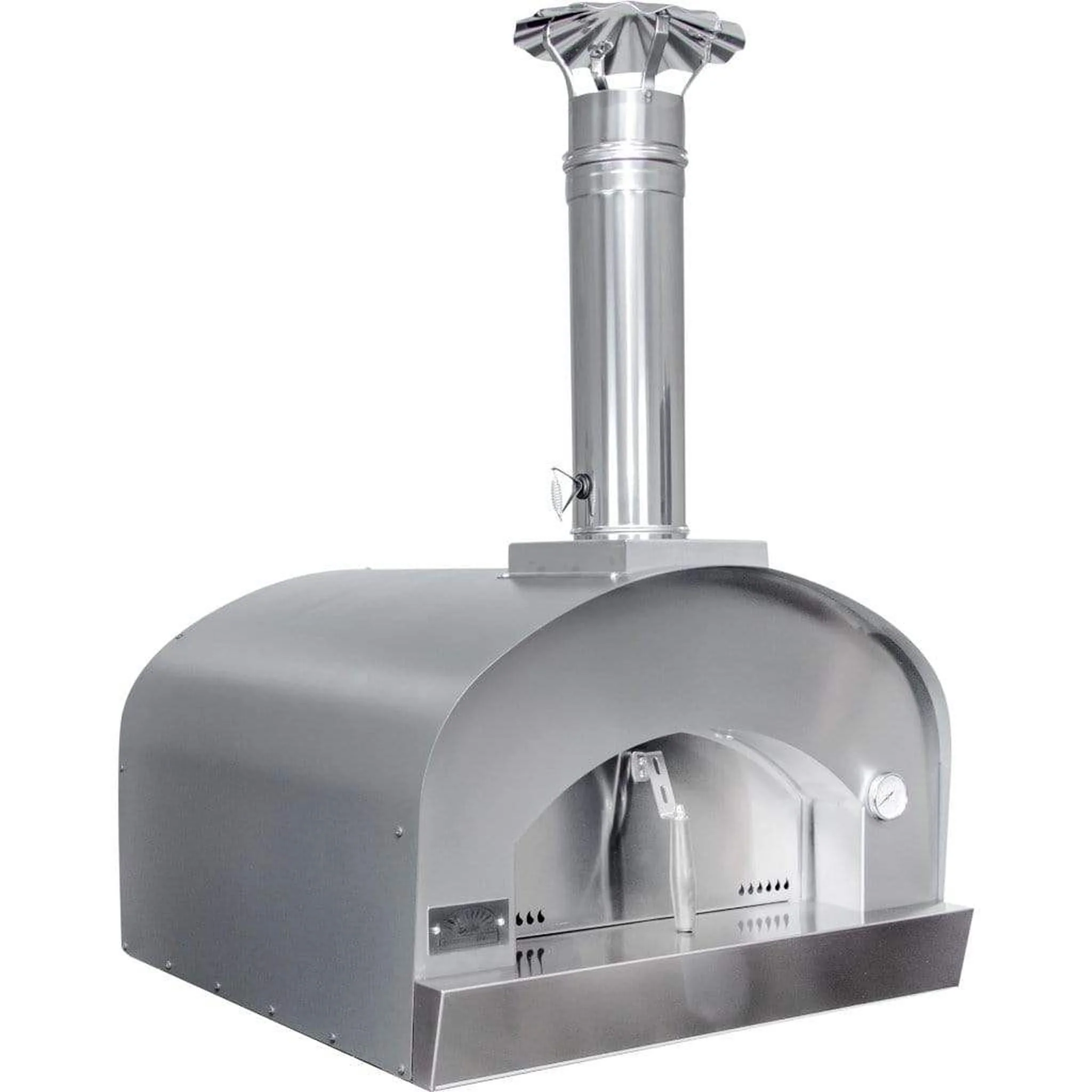 Sole Gourmet Italia Mario 24" x 24" Wood-Fired Countertop or Built-In Pizza Oven With Rubber Feet - Image 2