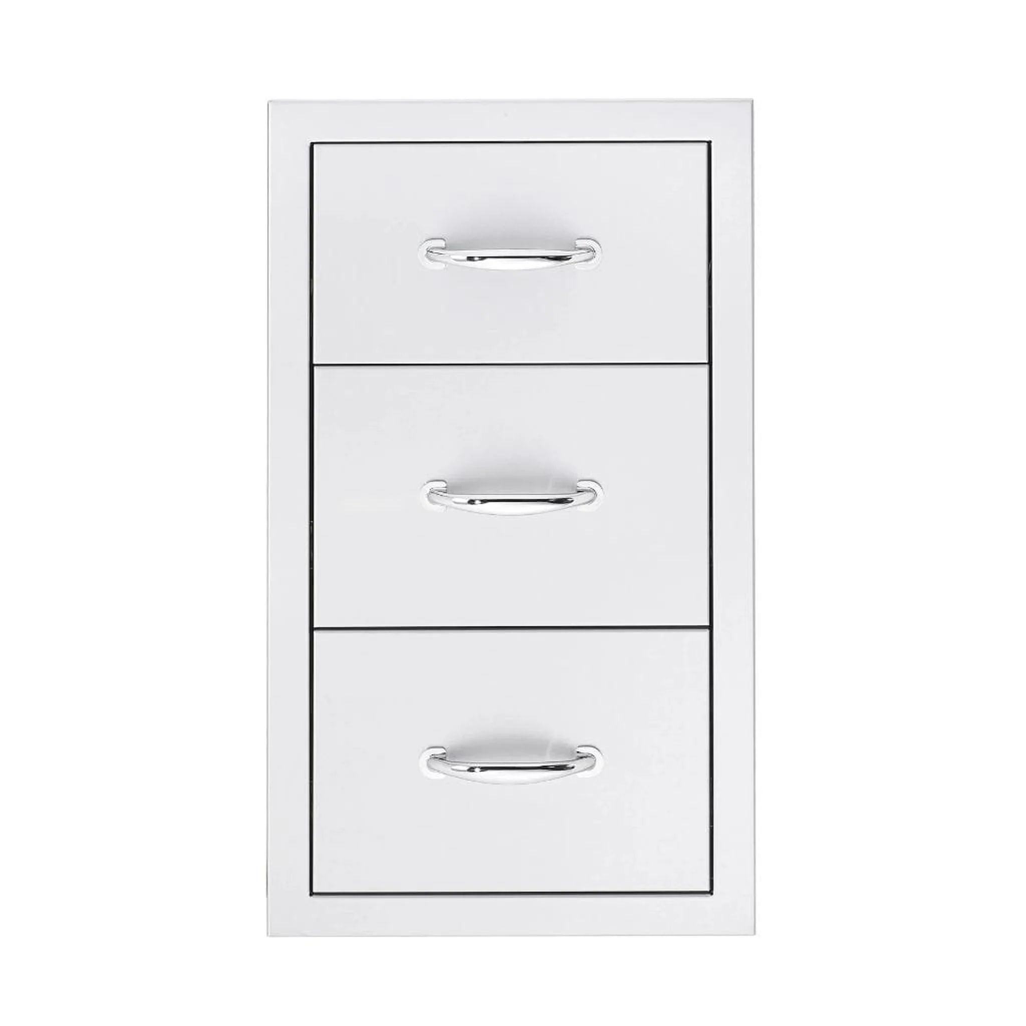Summerset 17" Stainless Steel Flush Mount Single/Double/Triple Access Drawer - Image 7