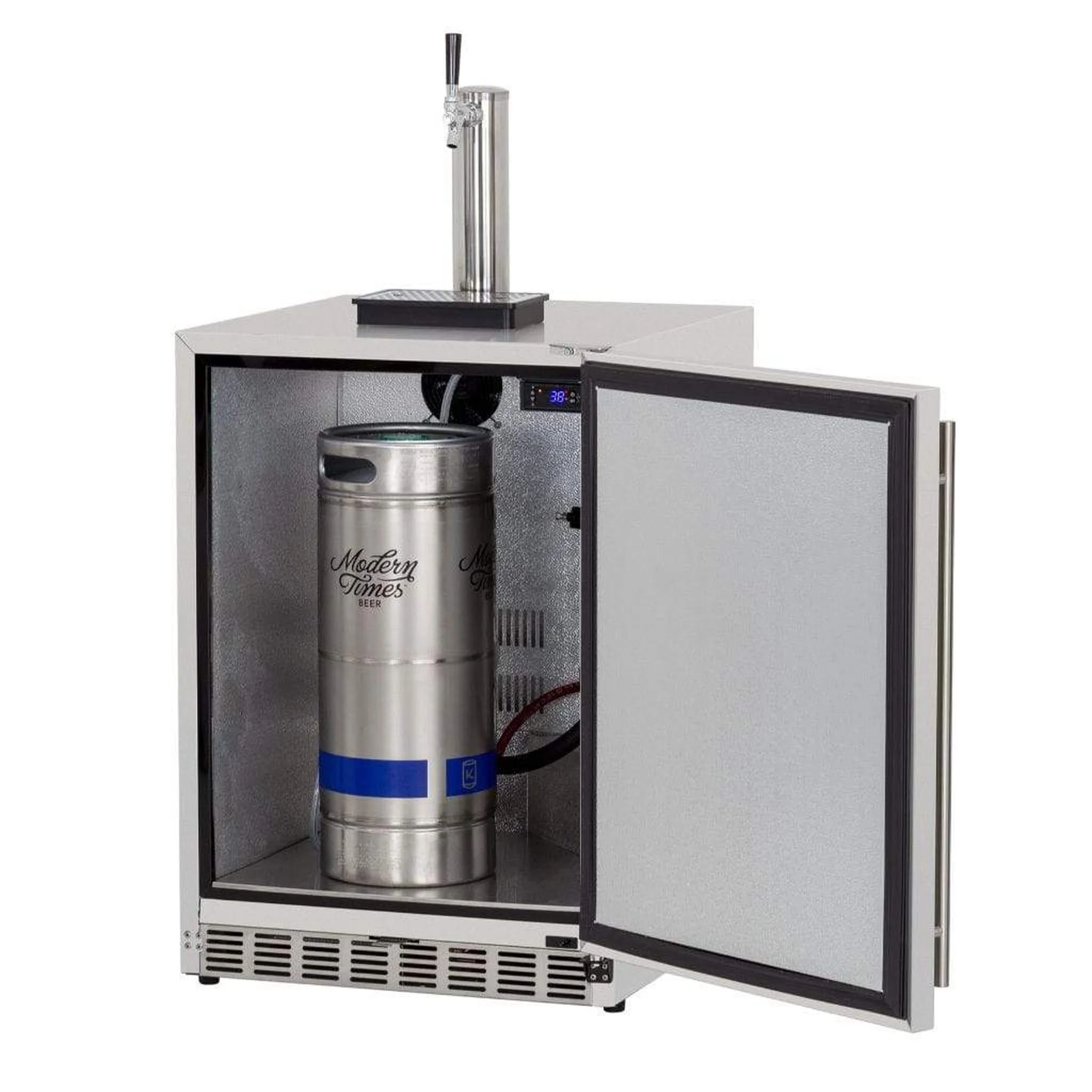 Summerset 25" 6.6 Cu. Ft. Outdoor Rated Single Tap Beer Kegerator/Dispenser - Image 3