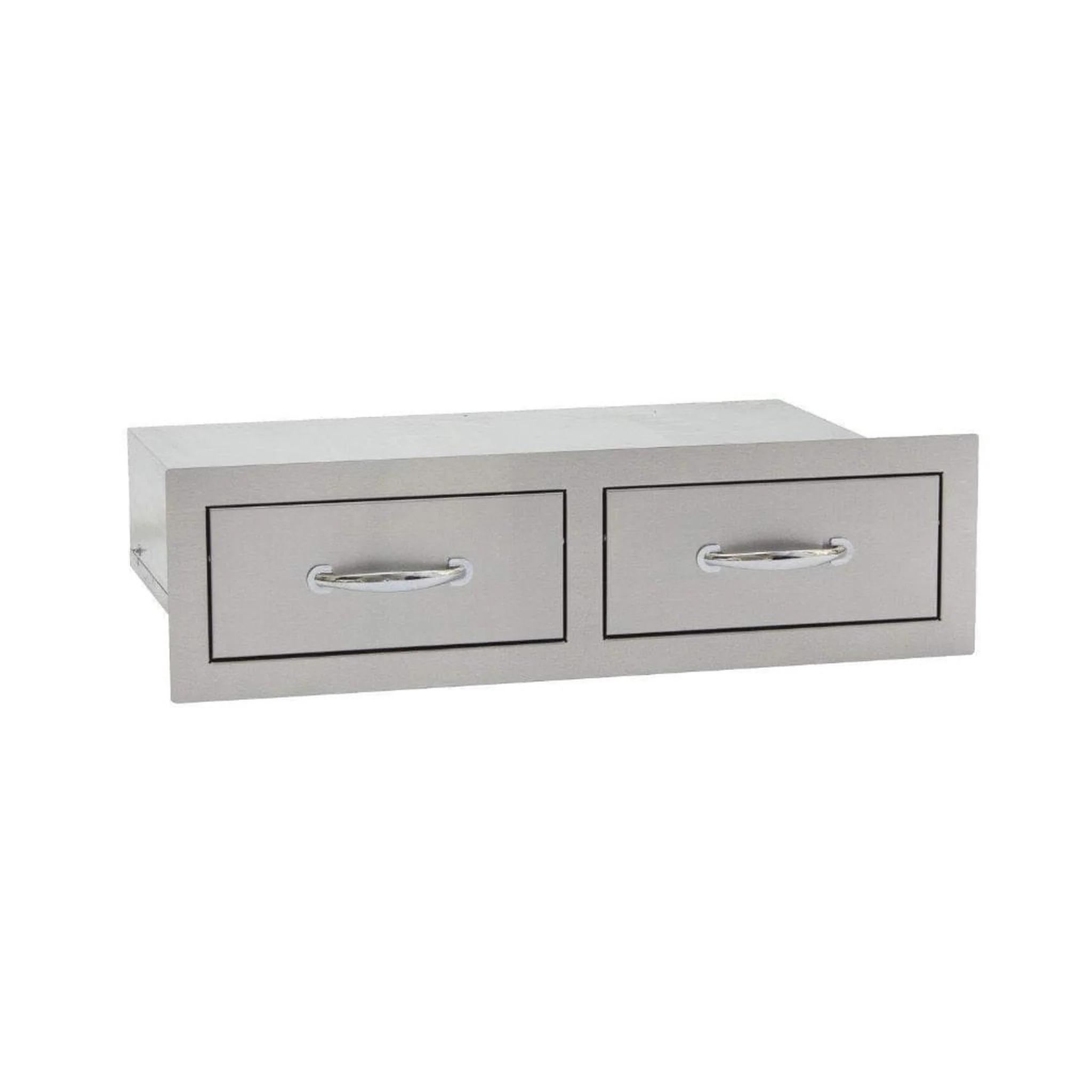 Summerset 32" Stainless Steel Flush Mount Horizontal Double Access Drawer - Image 2