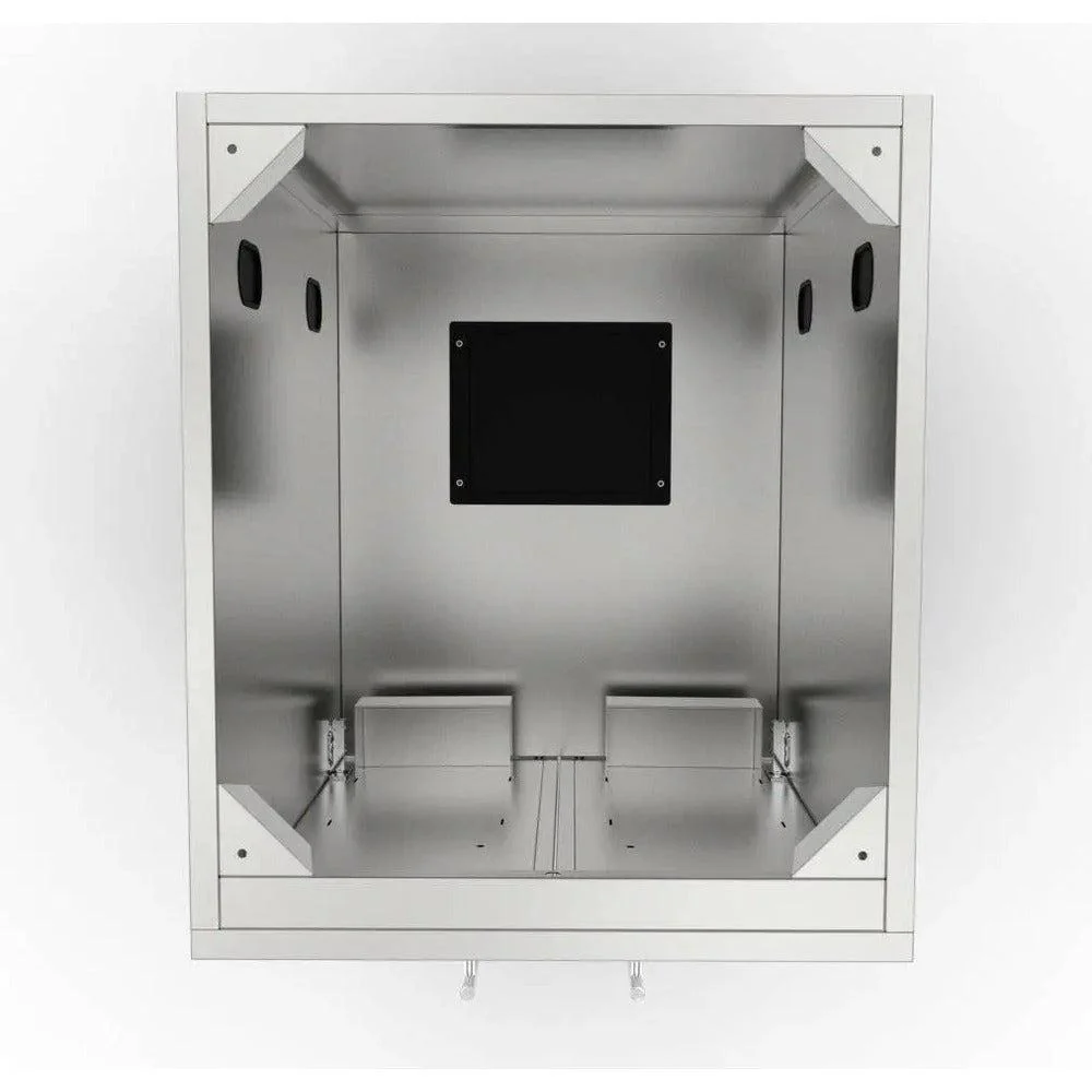 Sunstone 24" Stainless Steel Full Height Double Door Base Cabinet w/Two Shelves & Door Pockets - Image 4