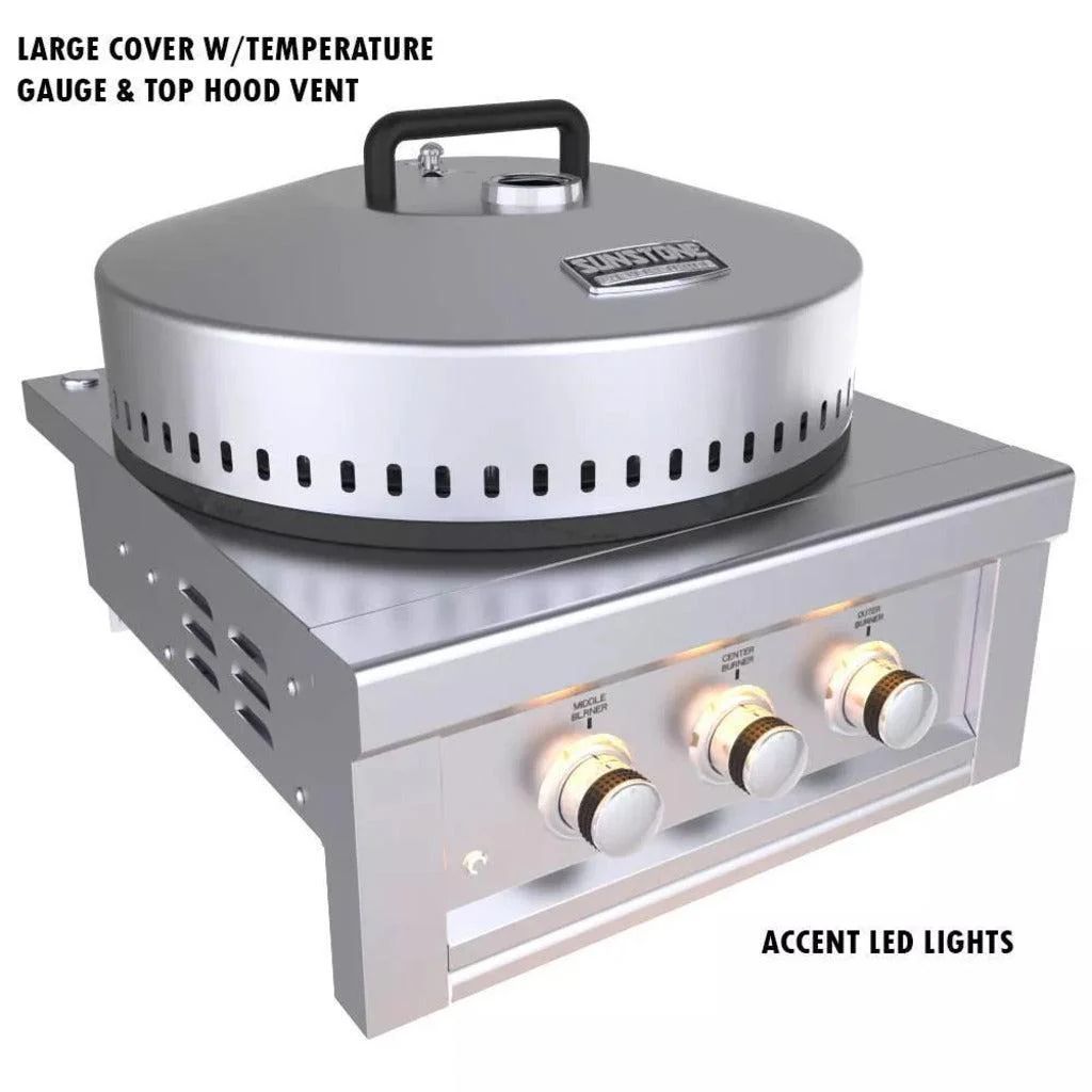 Sunstone 24" Stainless Steel Power Cirque Propane Burner - Complete Package