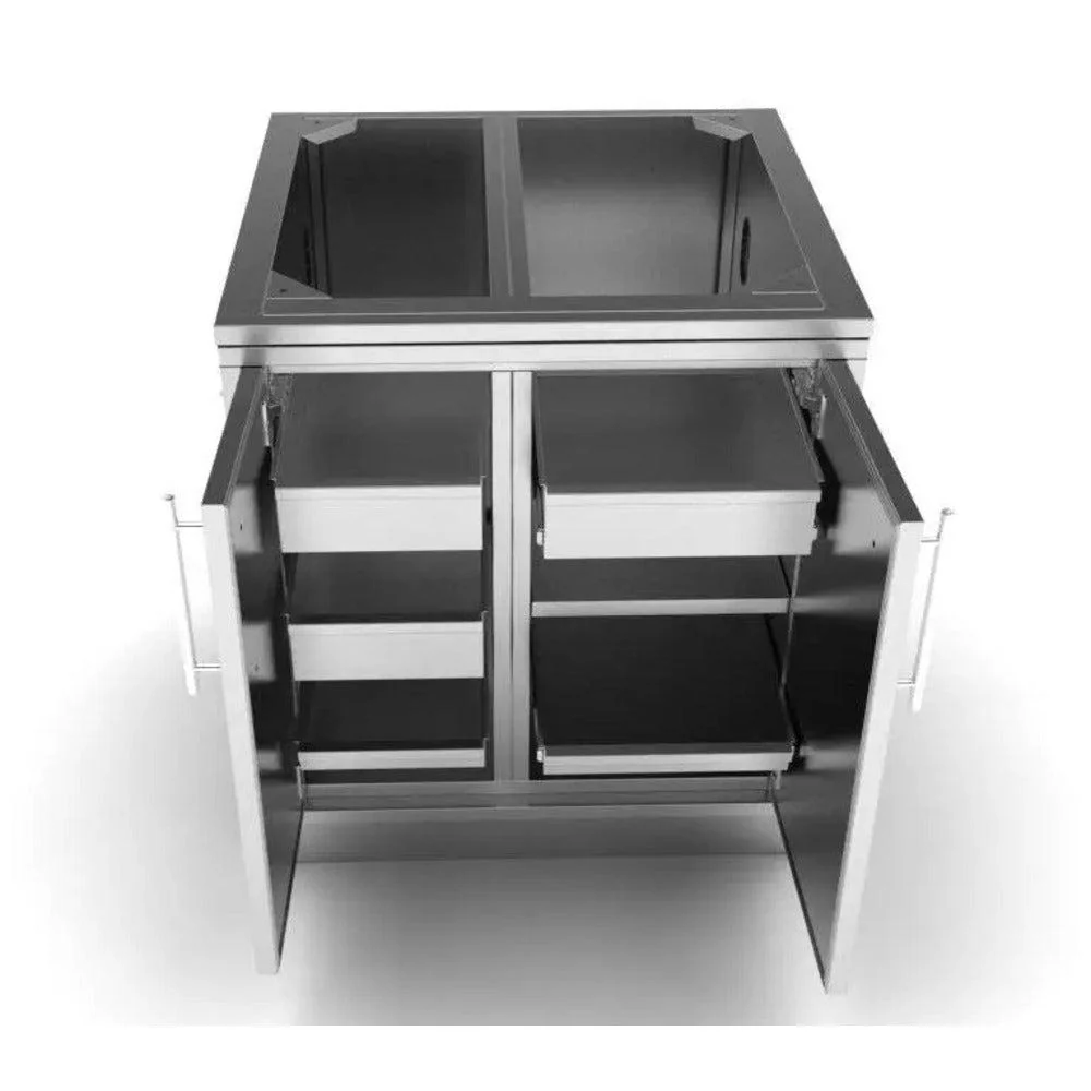Sunstone 30" Stainless Steel Weather Sealed Dry Storage Pantry with Multi-Drawers and Shelves - Image 4