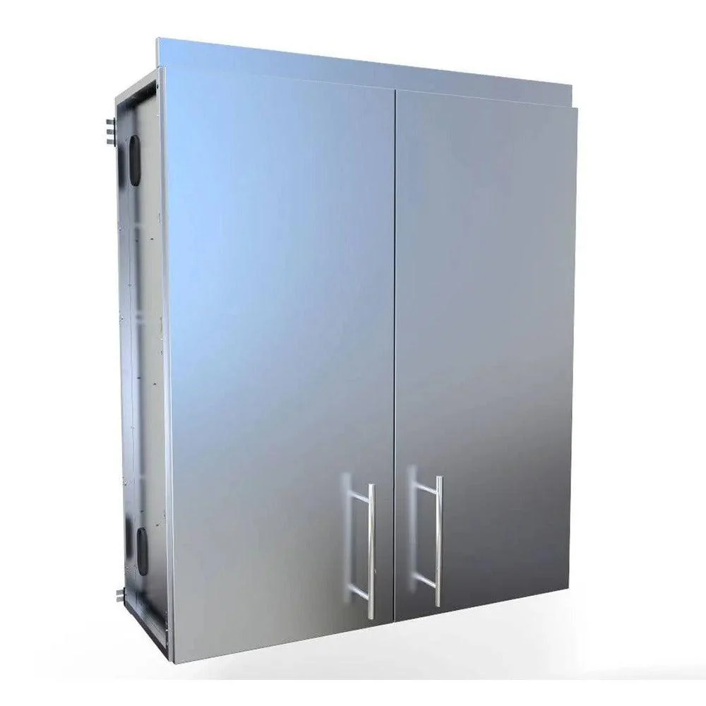 Sunstone 36" Stainless Steel Full Height Double Door Cabinet w/Four Shelves - Image 2
