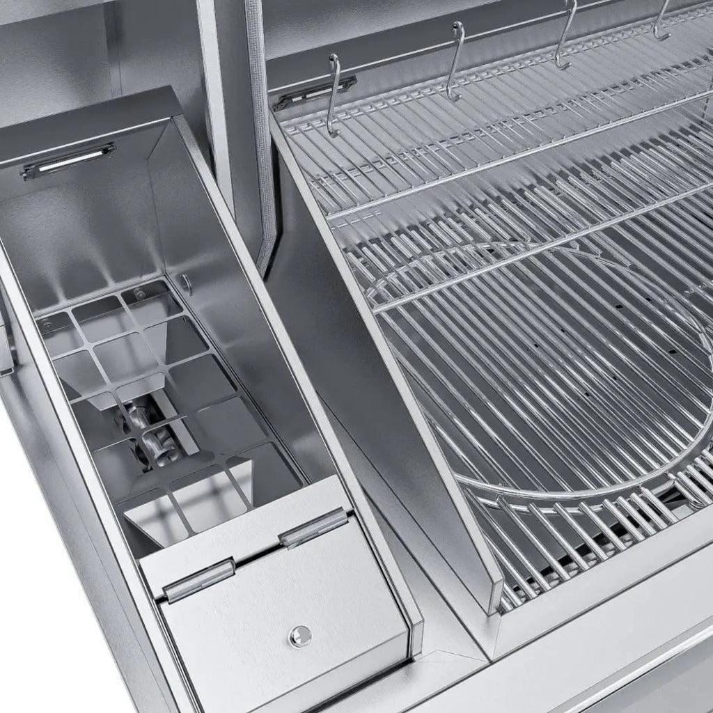 Sunstone 40" Stainless Steel Built-In Electric Pellet Grill with Cold Smoker - Image 4
