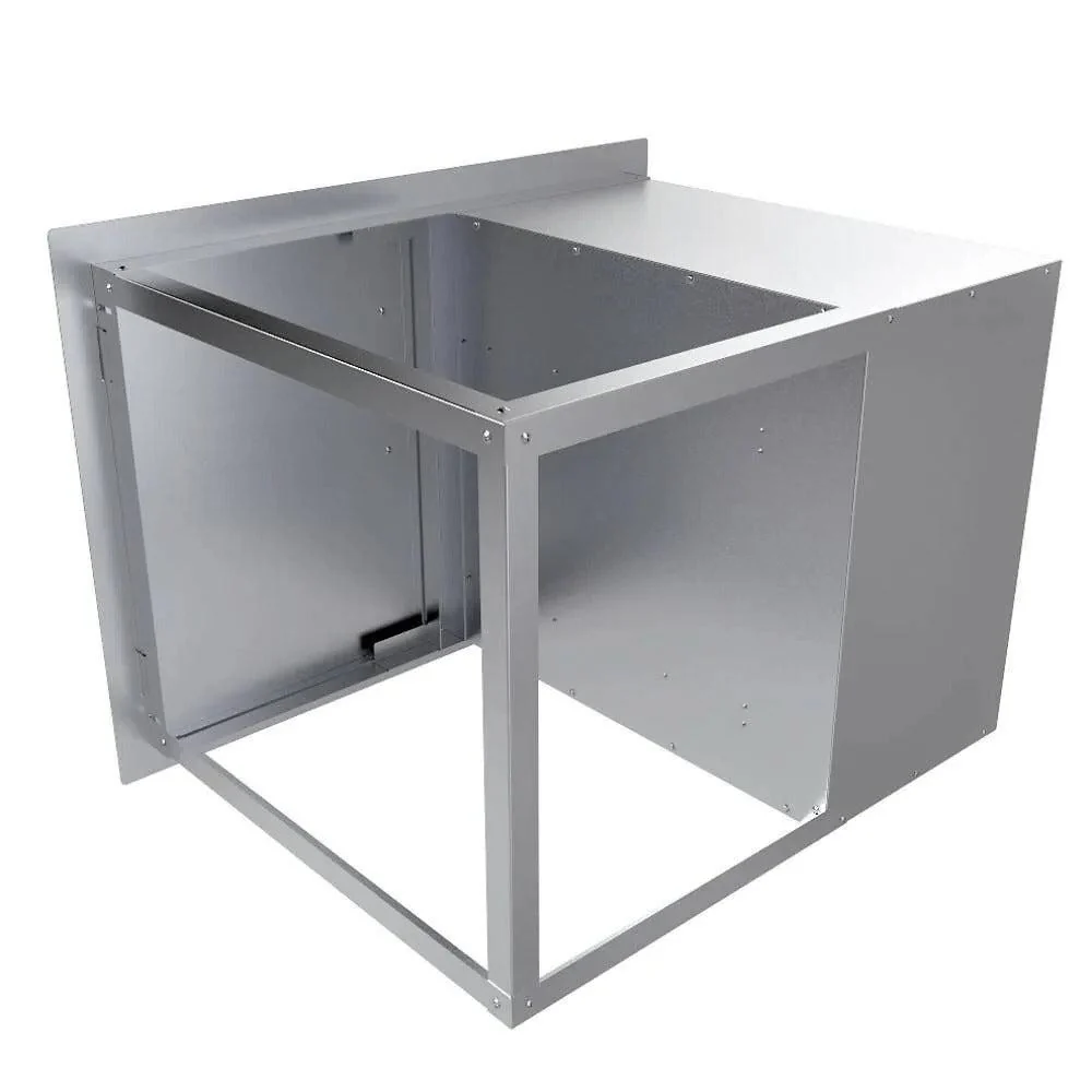 Sunstone Classic Series 30" Stainless Steel Flush Style Double Drawer and Door Combo - Image 4