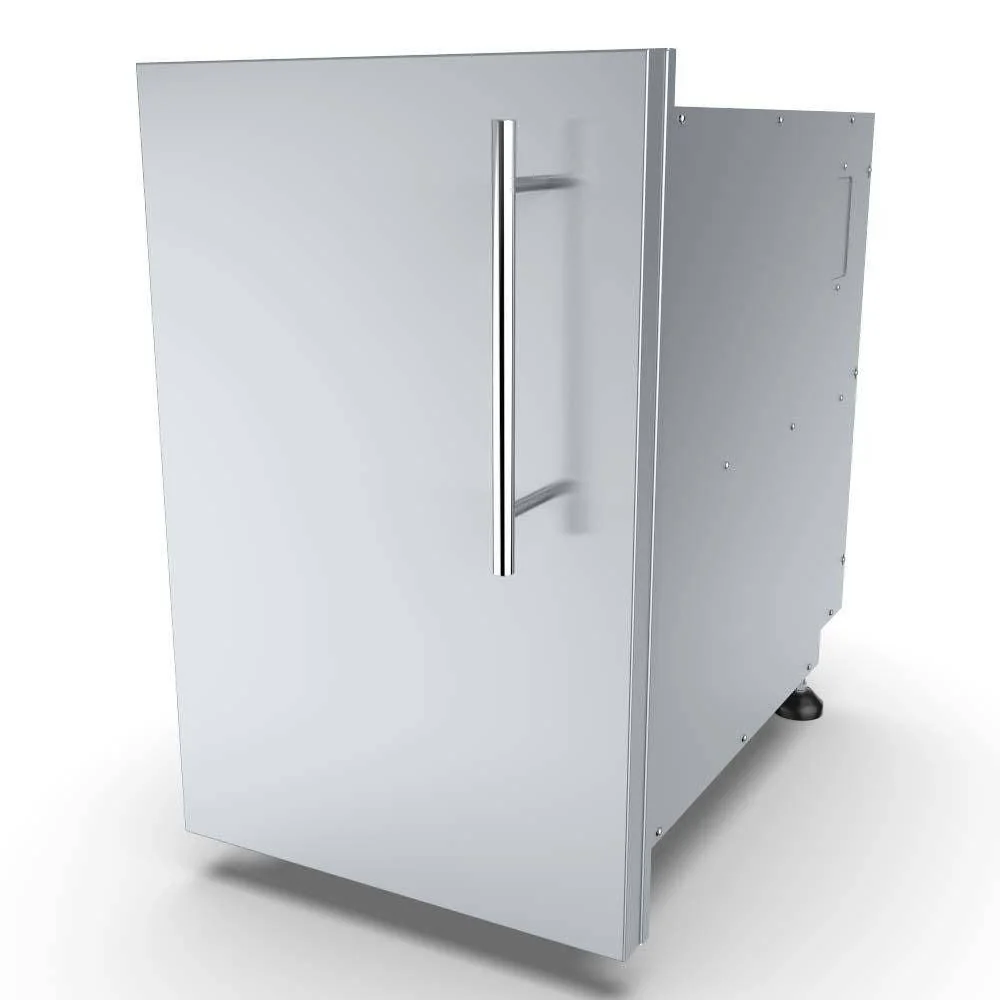 Sunstone Designer Series 15" Stainless Steel Right Swing Door Dry Storage Pantry - Image 4