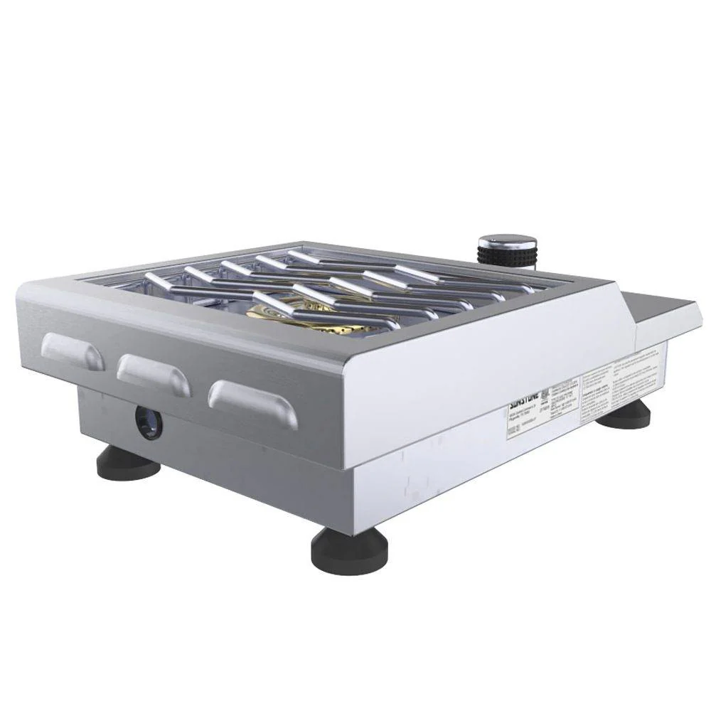 Sunstone Ruby Series 13" Stainless Steel Counter-Top/Drop-In Single Propane Burenr - Image 2