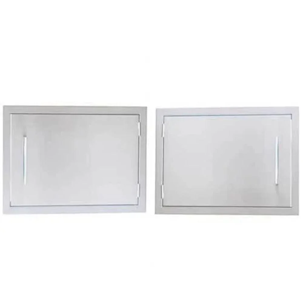 Sunstone Signature Series 14" x 20" Stainless Steel Beveled Frame Reversible Horizontal Door - Image 2