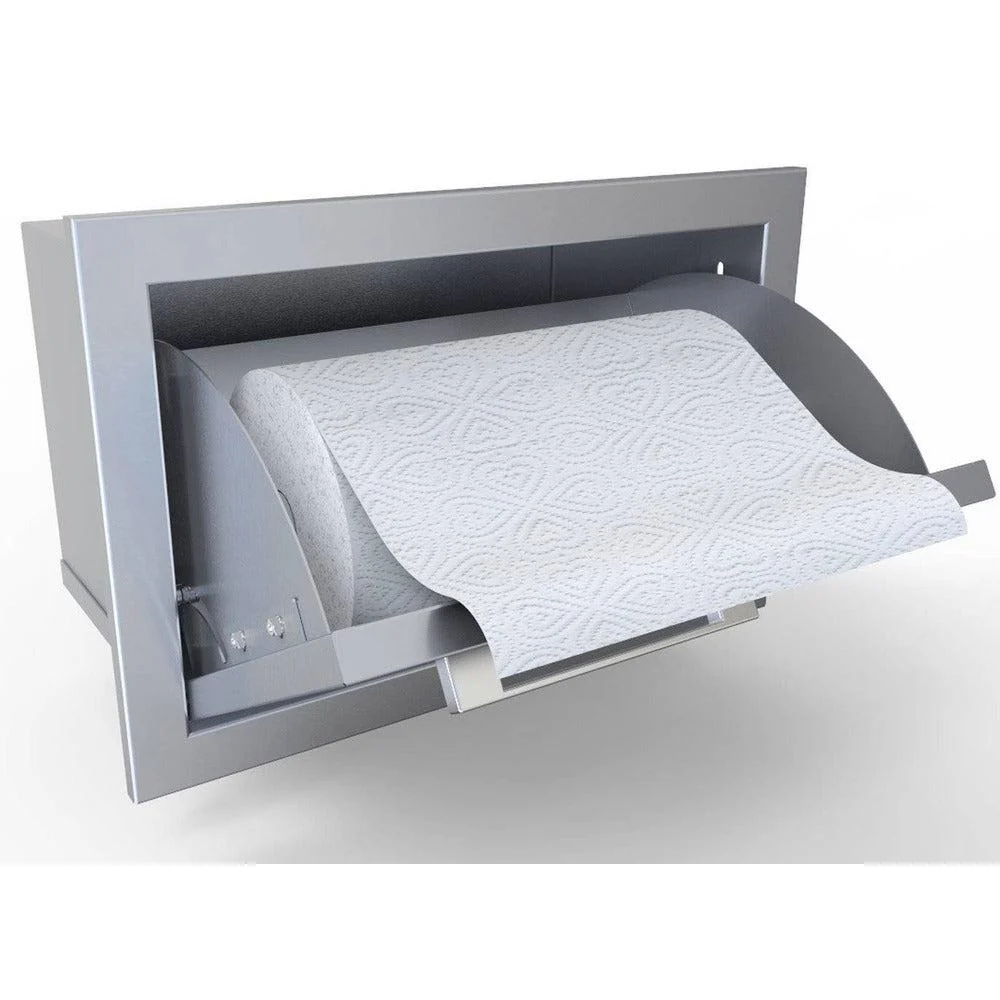 Sunstone Signature Series 17" Stainless Steel Beveled Frame Swivel Paper Towel Holder - Image 2