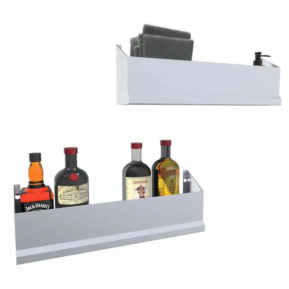 Sunstone Stainless Steel Heavy-Duty Speed Rail Pocket Shelf - Image 2