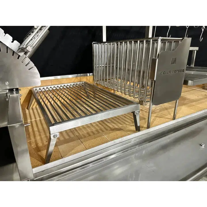 Tagwood BBQ Argentine Santa Maria BBQ26SS 91" XL Stainless Steel Wood Fire and Charcoal Grill - Image 8