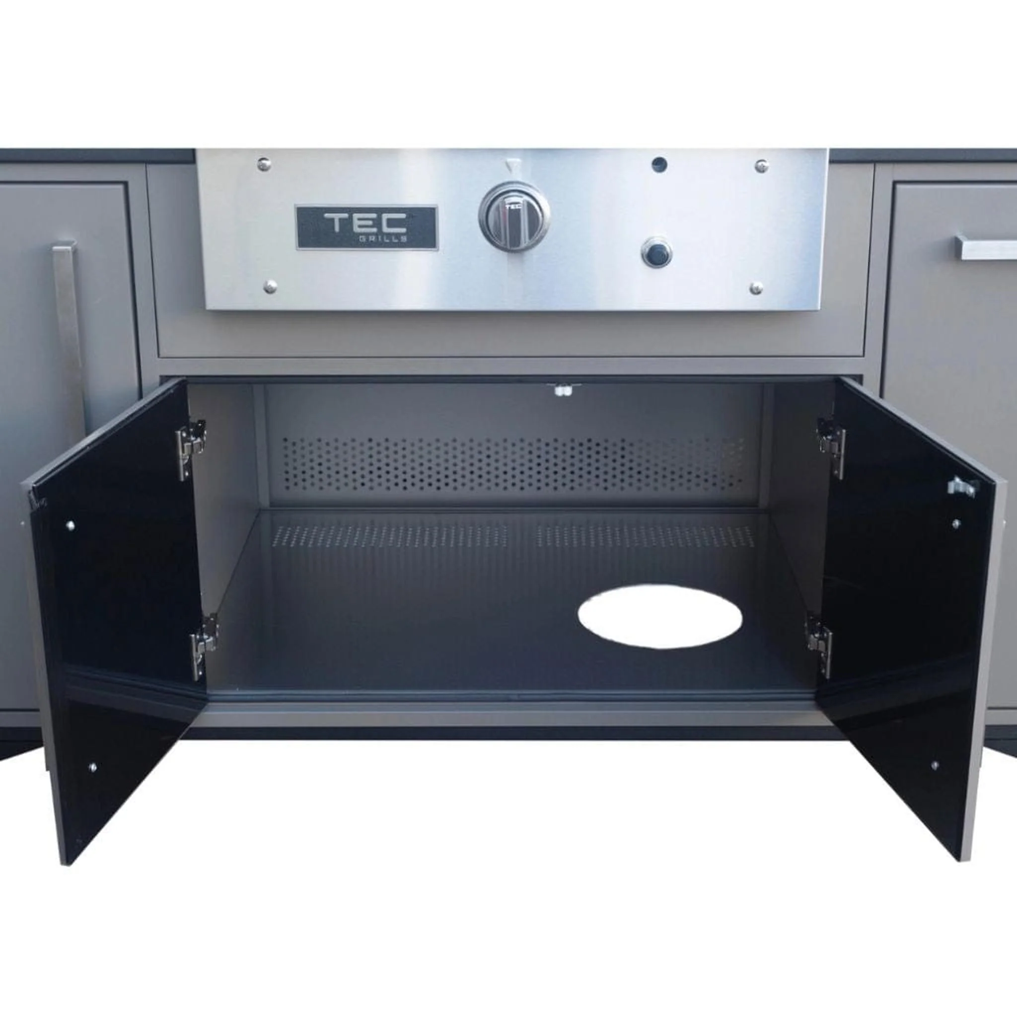 TEC Grills 26" Patio FR Built-In Infrared Gas Grill On Midcentury Modern Island - Image 5