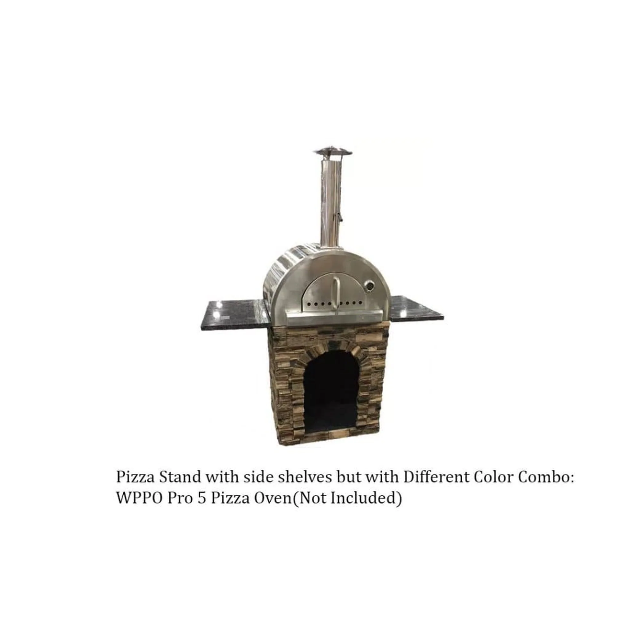 Tru Innovative B43031101 Pizza Stand with Side Shelf - Image 2