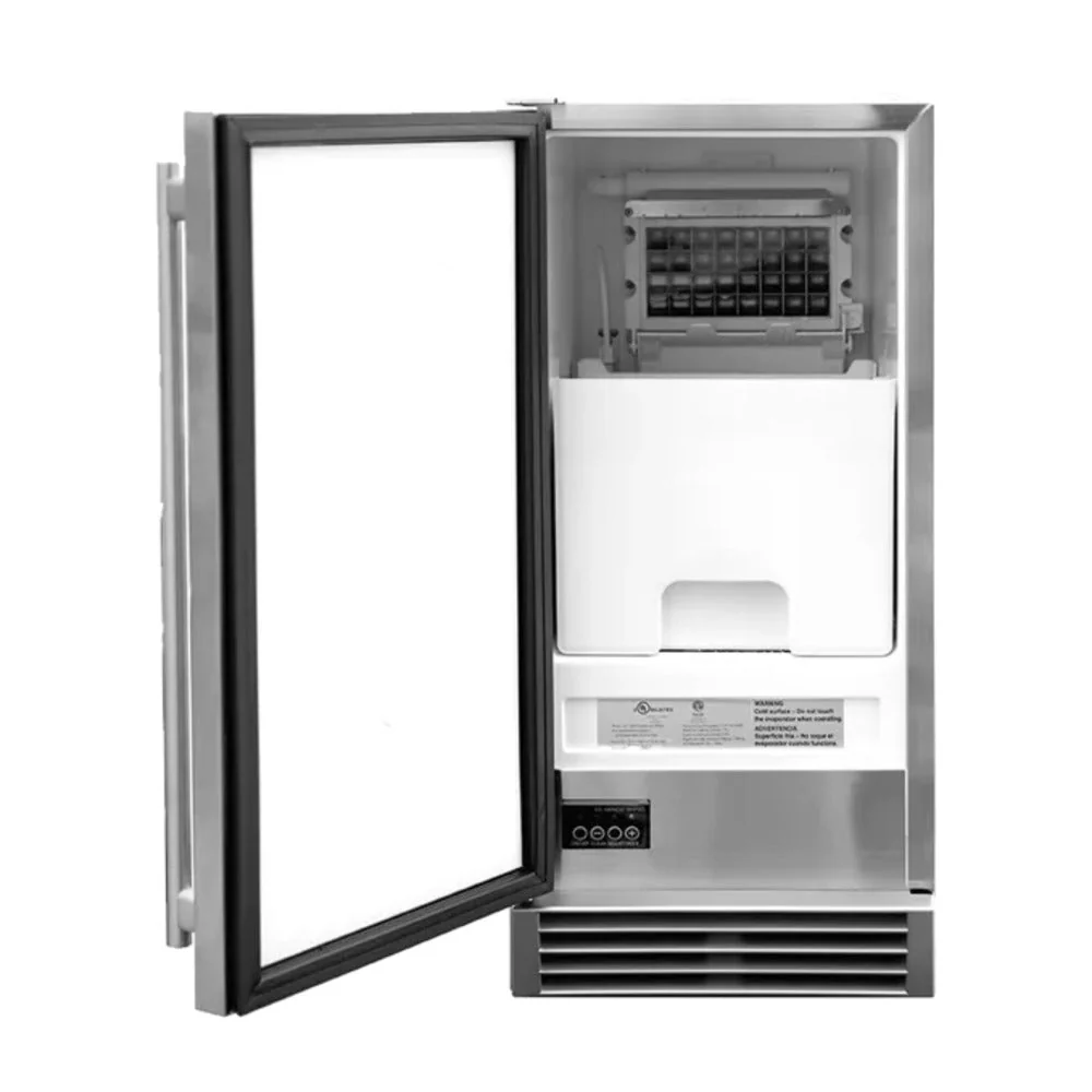 TrueFlame 15" UL-Outdoor Rated Ice Maker with Stainless Steel Door - 50lb Capacity - Image 2