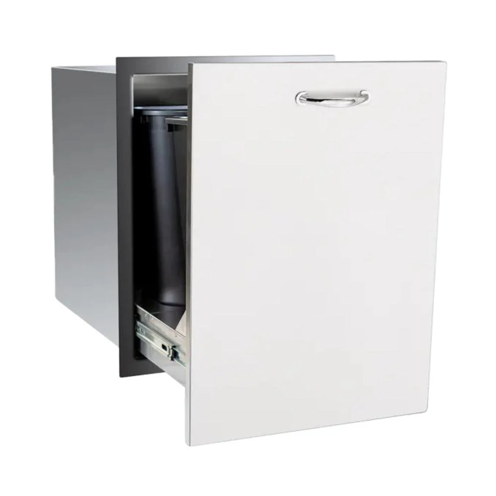 TrueFlame 20" Stainless Steel 2-Bin Trash and Recycling Drawer - Image 2
