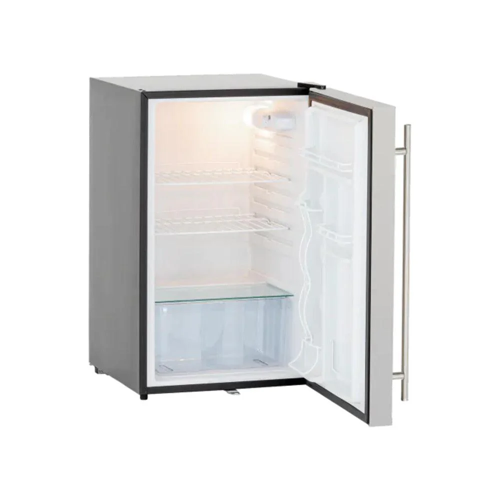 TrueFlame 21" 4.2c Deluxe Compact Fridge - Open from Left - Image 4