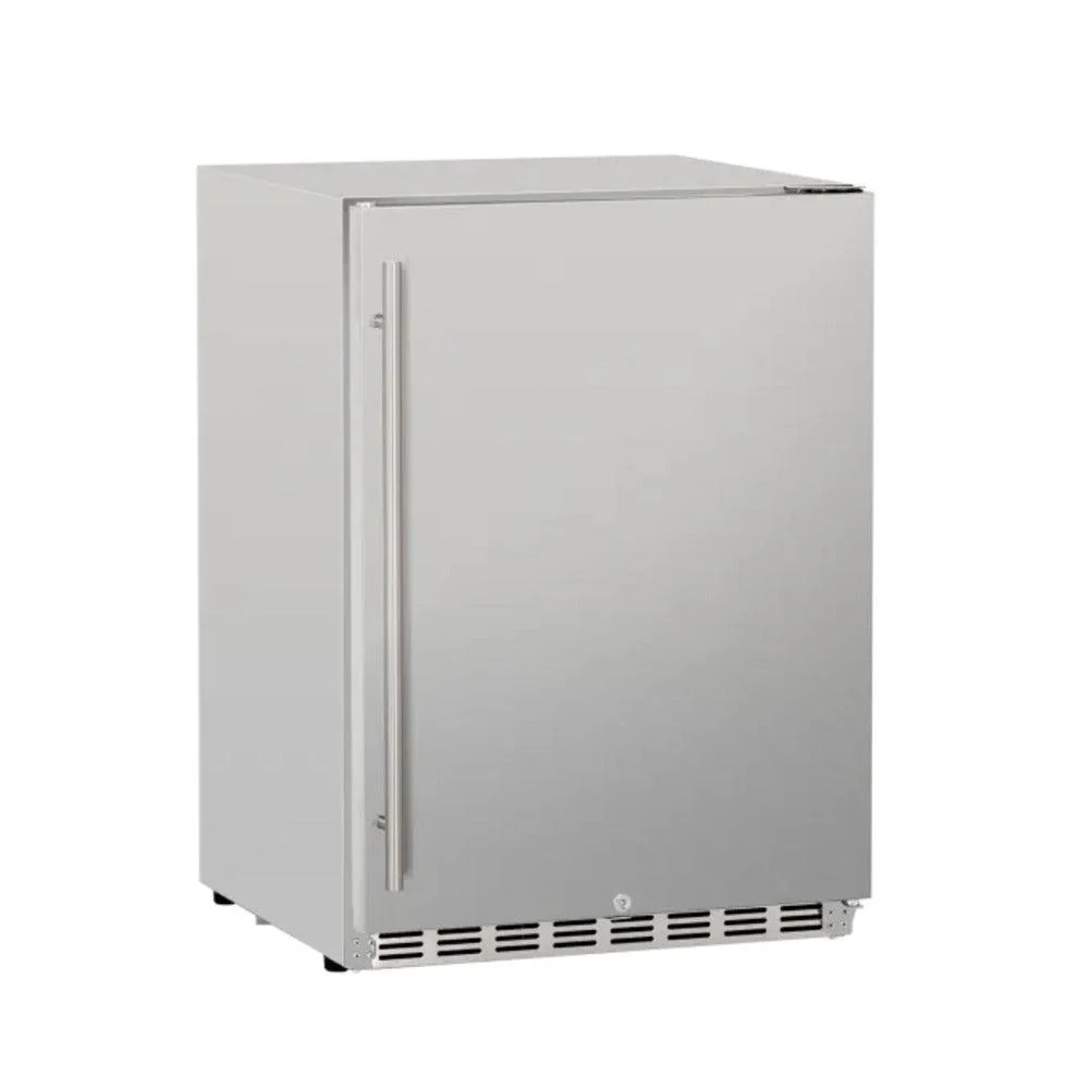 TrueFlame 24" 5.3c Deluxe Compact Fridge - Open from Left - Image 2