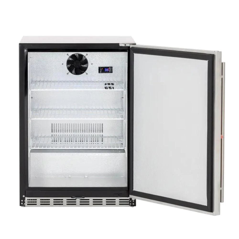TrueFlame 24" 5.3c Deluxe Compact Fridge - Open from Left - Image 3