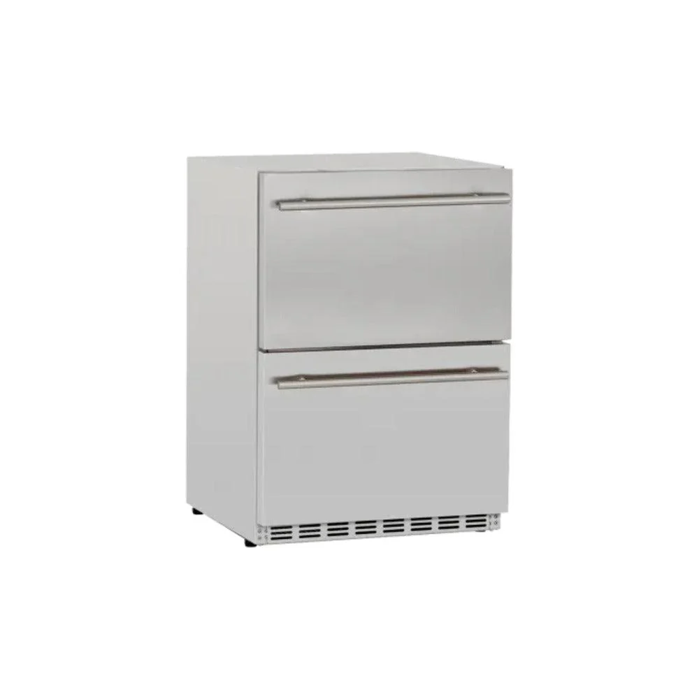 TrueFlame 24" 5.3c Deluxe Outdoor Rated 2-Drawer Fridge - Image 2