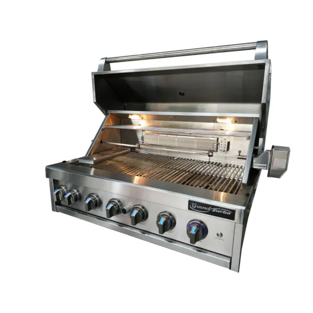 Turbo 40″ 6-Burner Grand Built-In Natural Gas BBQ Grill - Image 6