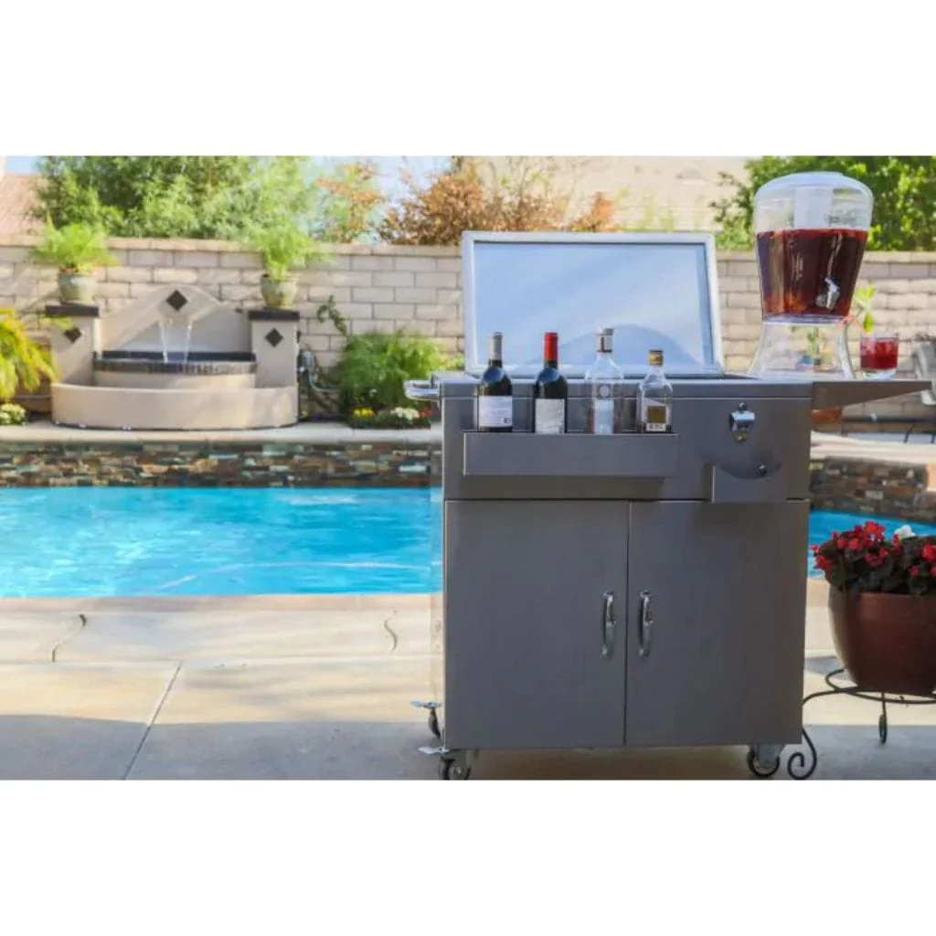 Turbo 47″ Stainless Steel Party Cart - Image 4